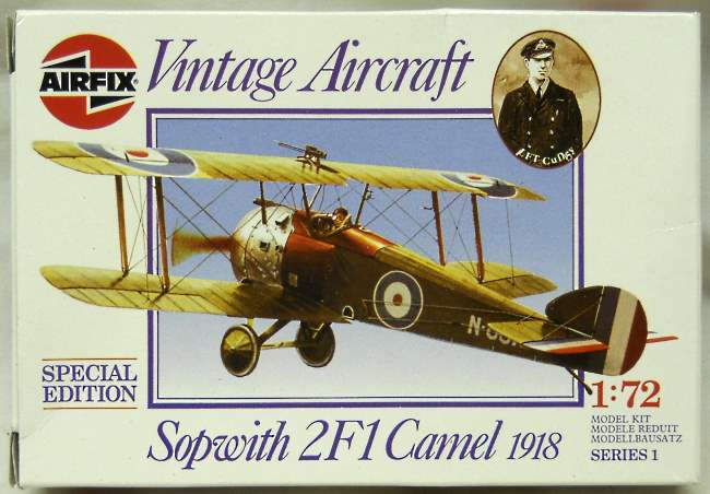 Airfix 1/72 Sopwith 2F1 Camel 1918 Special Edition - LFT Stuart Culley, 01075 plastic model kit